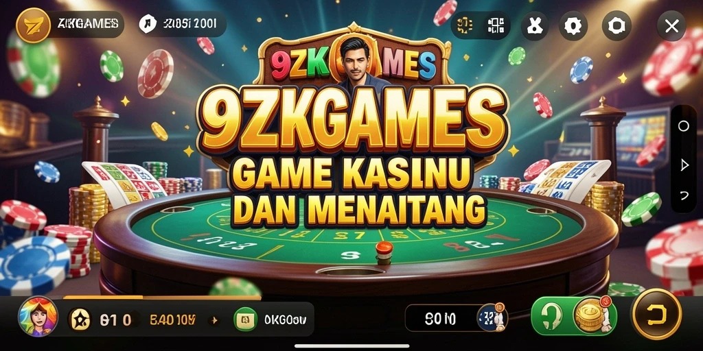 Tampilan gameplay menarik dari 9ZKGAMES yang menggugah selera pemain Kasino.