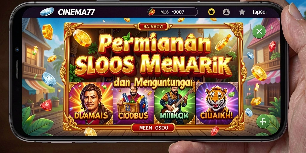 Tampilan gameplay Slot yang menarik dan penuh warna dari CINEMA77.