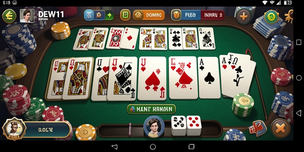 Screenshot gameplay DEWI11 yang menampilkan aksi seru pemain Domino.