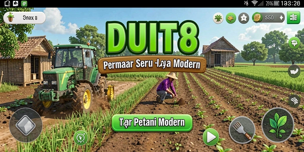 Tampilan menarik dari gameplay Farming dengan grafik menawan.