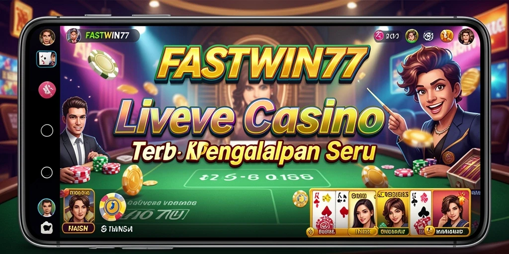 Tampilan gameplay Live Casino FASTWIN77 yang menarik dan interaktif.