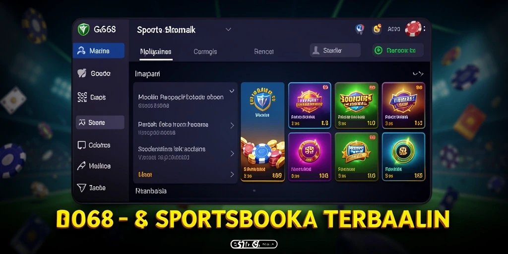 Tampilan menarik dari gameplay G668 saat melakukan taruhan olahraga.