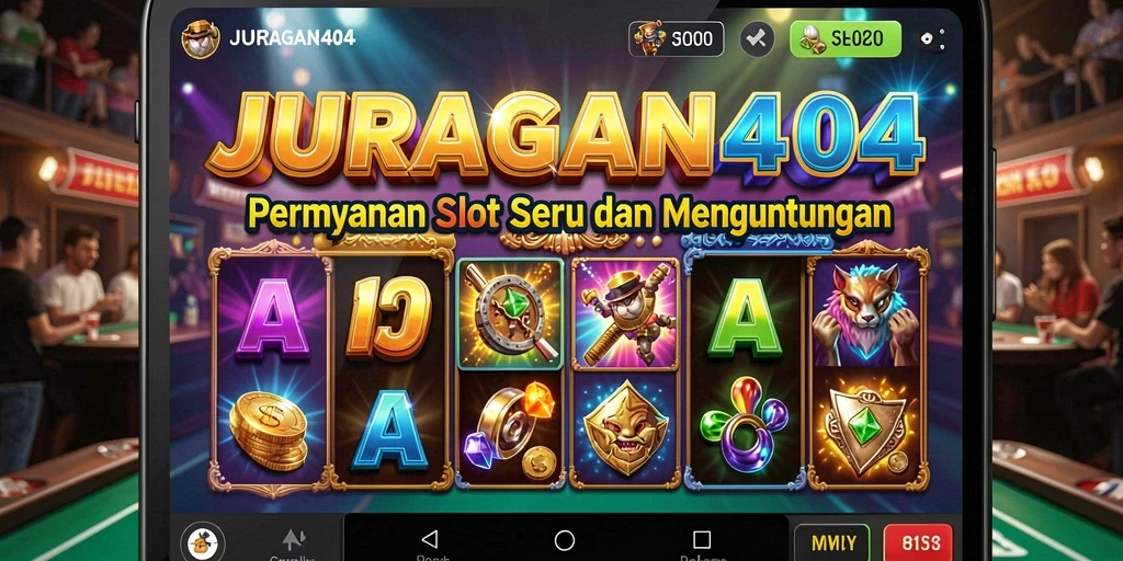 Tampilan gameplay JURAGAN404 yang menakjubkan dan penuh warna.