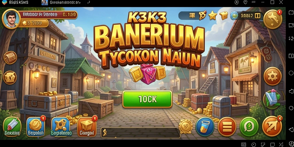Tampilan gameplay K3K3 yang menarik dengan banyak pilihan bisnis.