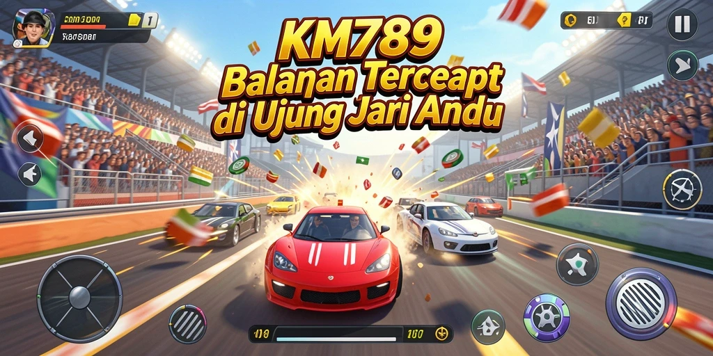 Tampilan gameplay Racing yang mendebarkan dari KM789.
