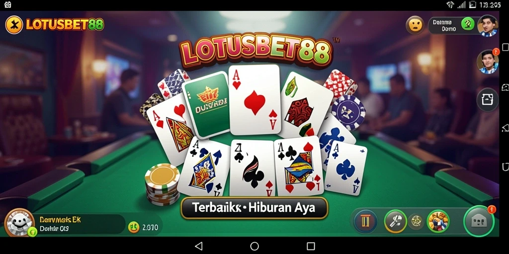 Screenshot gameplay LOTUSBET88 menampilkan keasyikan bermain Domino.