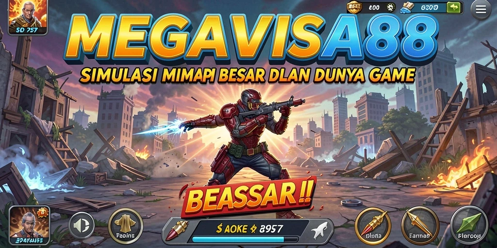 Tangkapan layar utama MEGAVISA88 menampilkan gameplay simulasi yang seru.