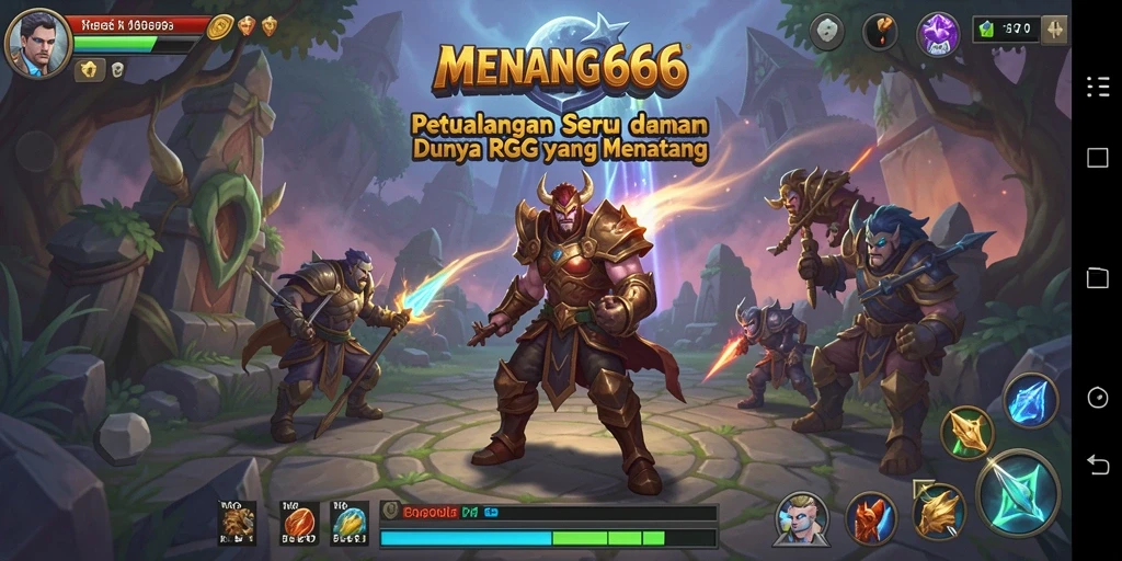Tampilan gameplay mendebarkan di MENANG666 dengan karakter, monster, dan petualangan.