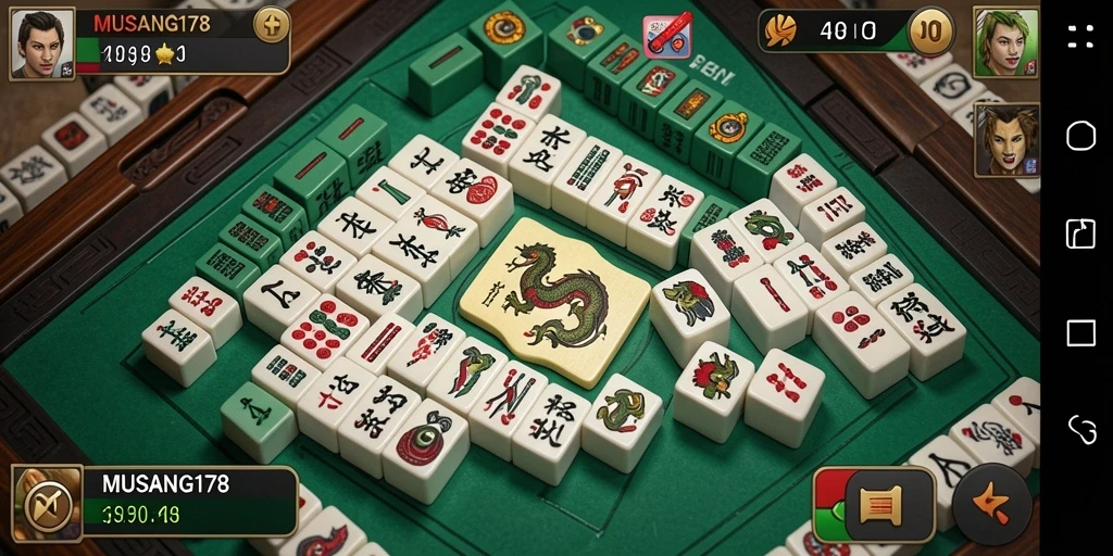Gameplay seru dalam MUSANG178 yang menampilkan Mahjong dengan grafis menawan.