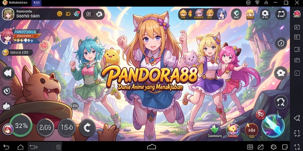 Gameplay seru PANDORA88 dengan karakter anime menawan.