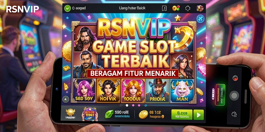 Tampilan gameplay RSNVIP yang memukau dengan berbagai slot menarik.