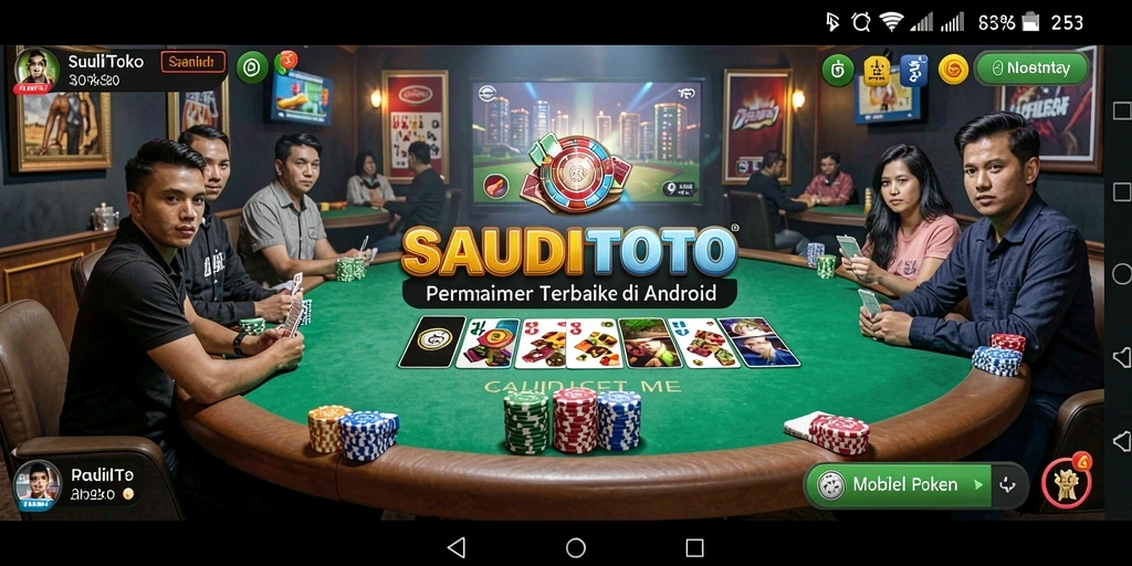 Screenshot SAUDITOTO menunjukkan gameplay seru dan menarik dari permainan poker.