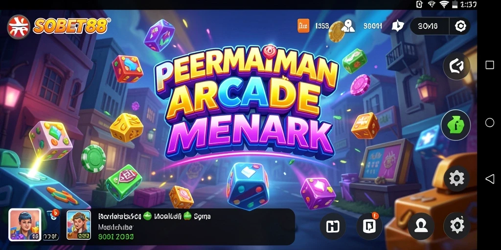 Screenshot utama gameplay SOBET88 yang seru dan menantang di kategori Arcade.