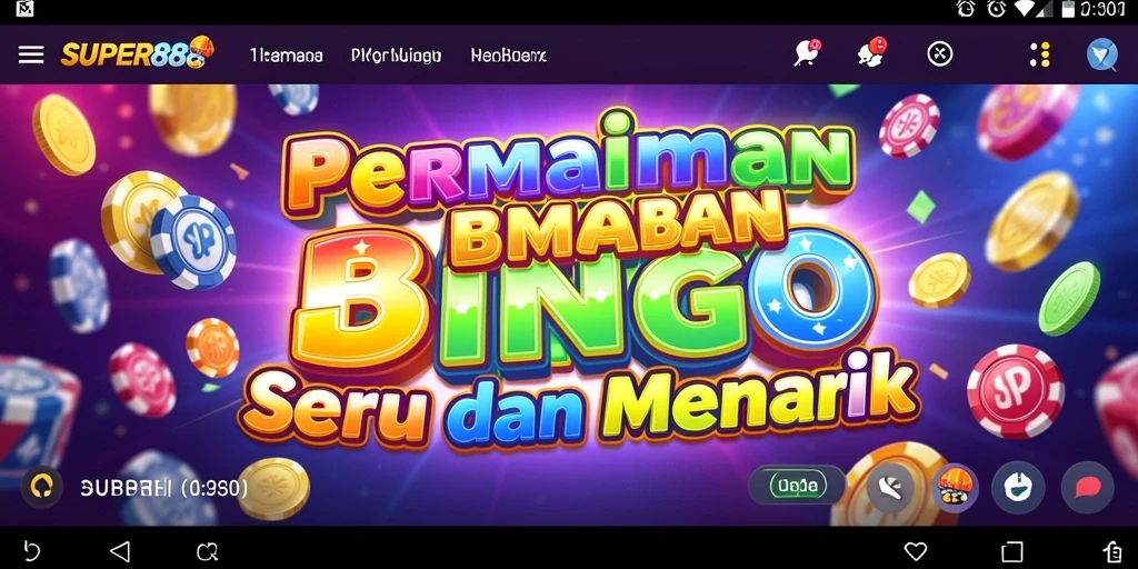 Tangkapan layar utama SUPER88 menampilkan gameplay Bingo yang mendebarkan.
