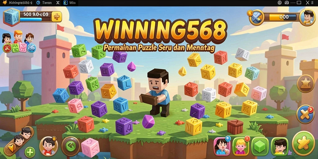 Screenshot gameplay WINNING568 menampilkan teka-teki yang menarik.